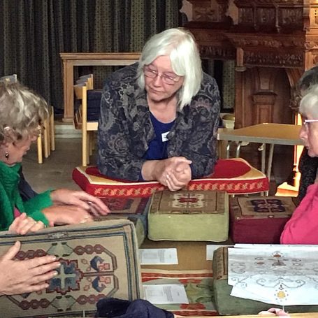 A needlepoint workshop and talk