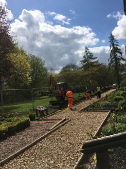 Works have begun in The Palace Garden
