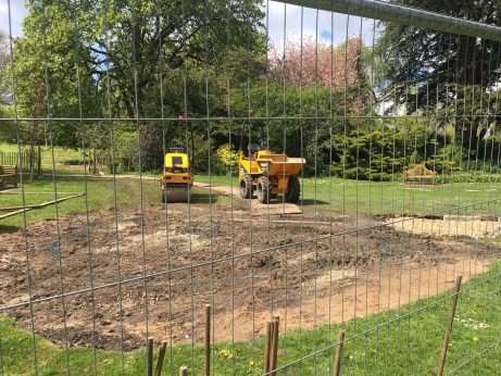 Works have begun in The Palace Garden