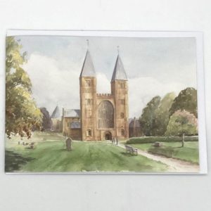 Southwell Minster Greeting Card from an original watercolour painting by Caroline McFarlane