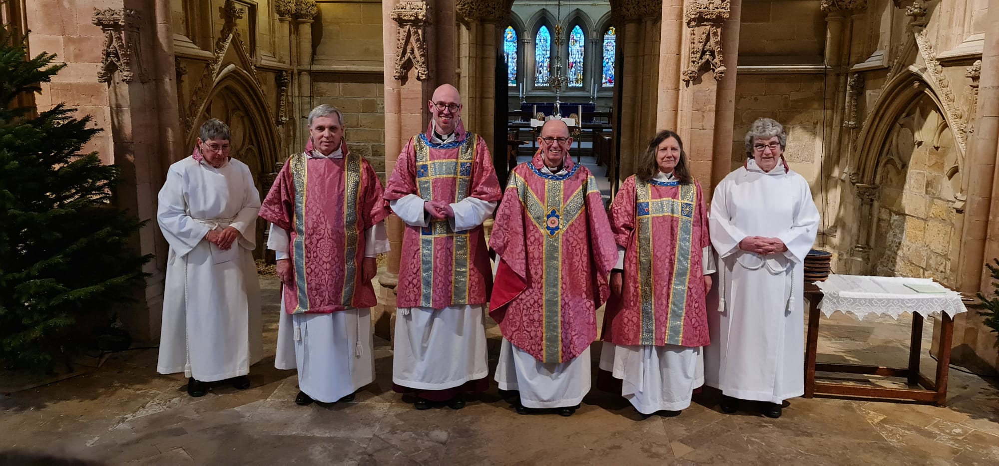 New rose vestments light up Southwell Minster New rose vestments light up Southwell Minster